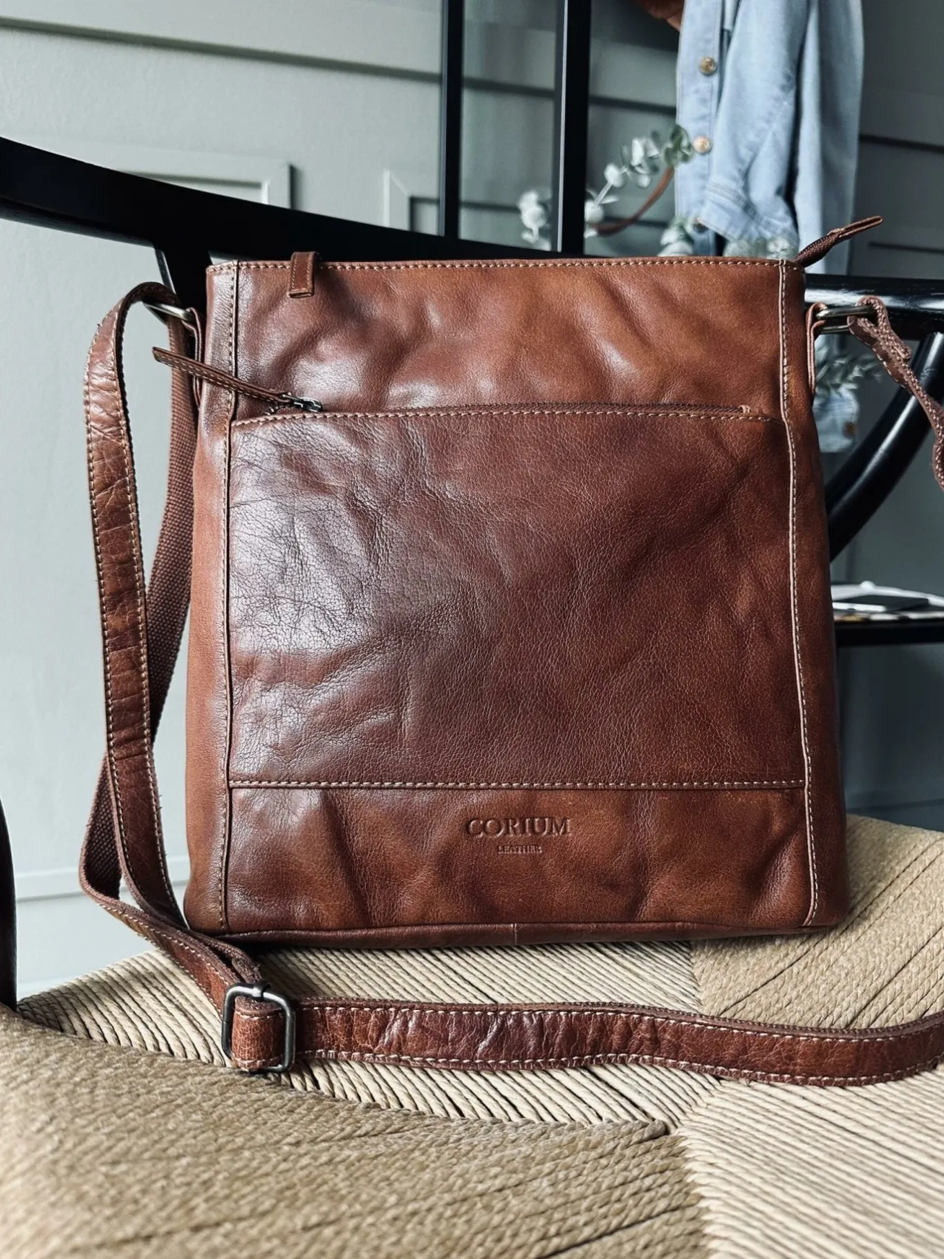 VIAMAJA Cross Body|Læder Tasker<Crossbody Dina dark cognac