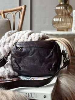 VIAMAJA Cross Body|Læder Tasker<Crossbody Hanna - Winter brown