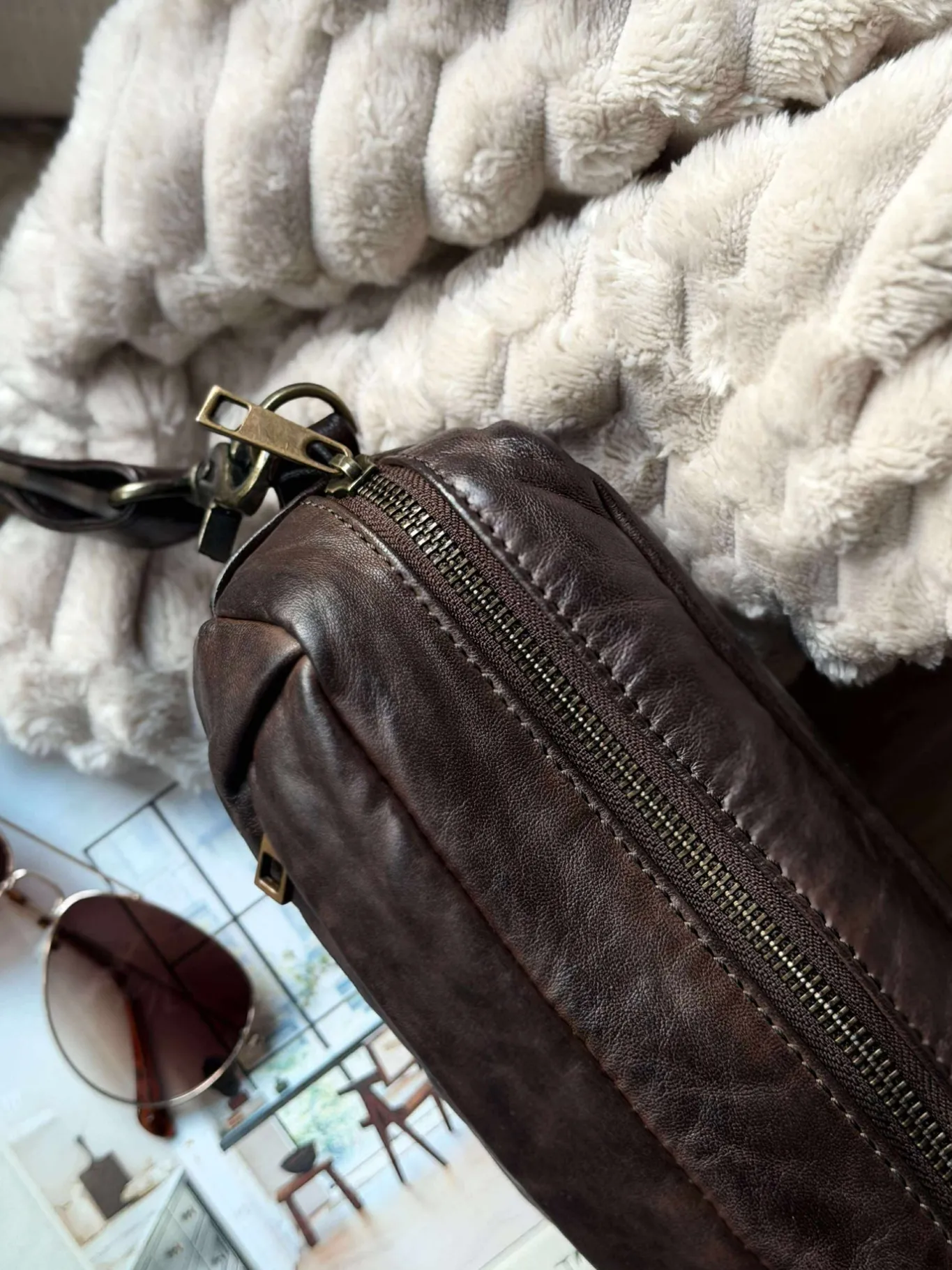 VIAMAJA Cross Body|Læder Tasker<Crossbody Hanna - Winter brown
