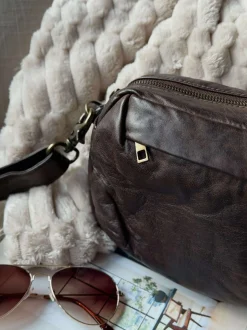 VIAMAJA Cross Body|Læder Tasker<Crossbody Hanna - Winter brown