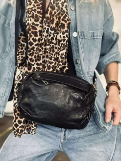 VIAMAJA Cross Body|Læder Tasker<Crossbody Hanna Black