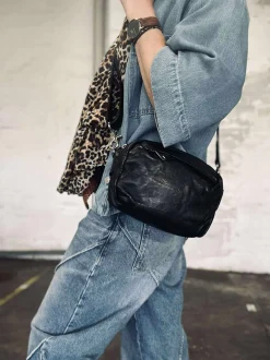 VIAMAJA Cross Body|Læder Tasker<Crossbody Hanna Black