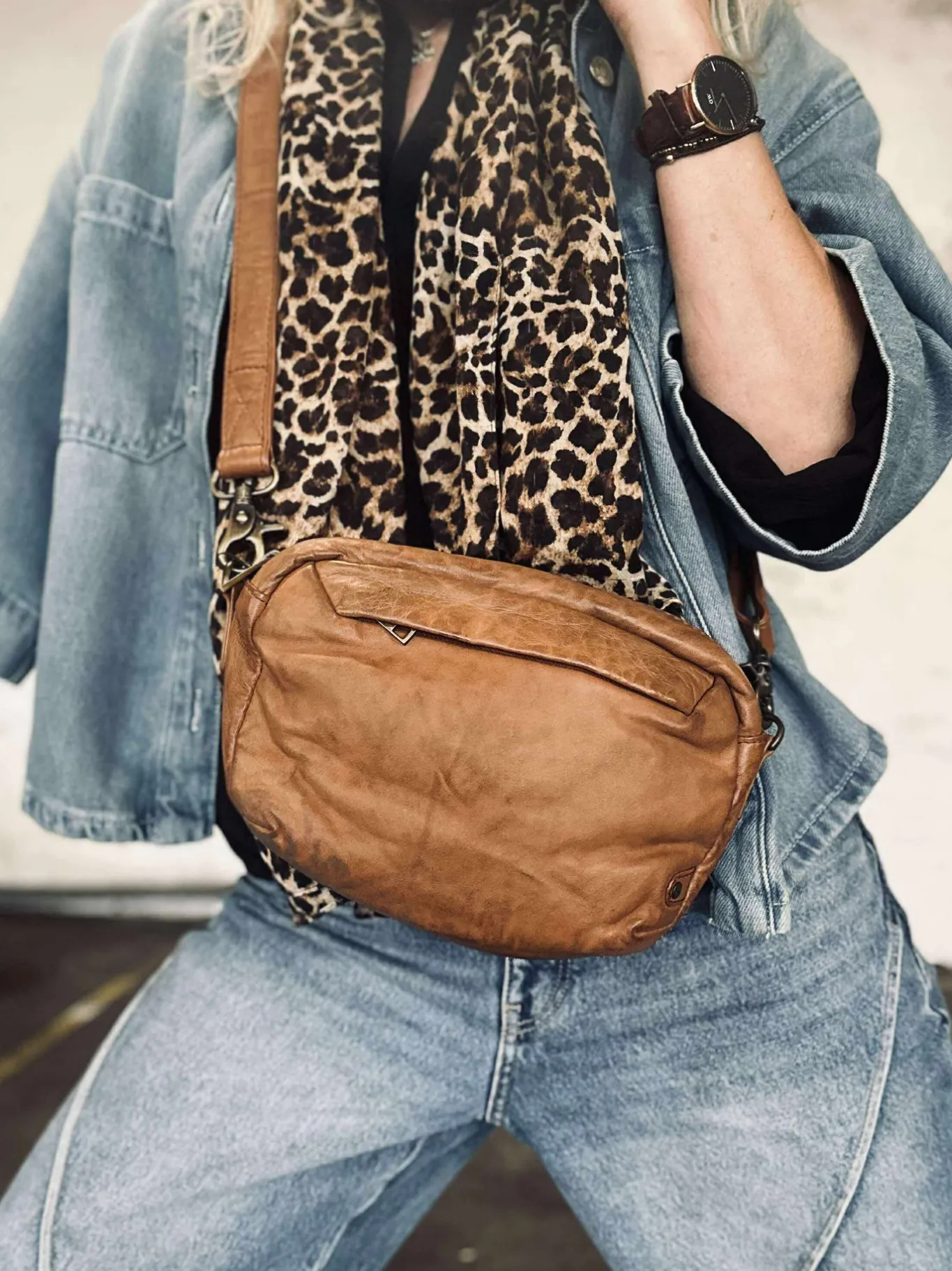 VIAMAJA Cross Body|Læder Tasker<Crossbody Hanna Cognac