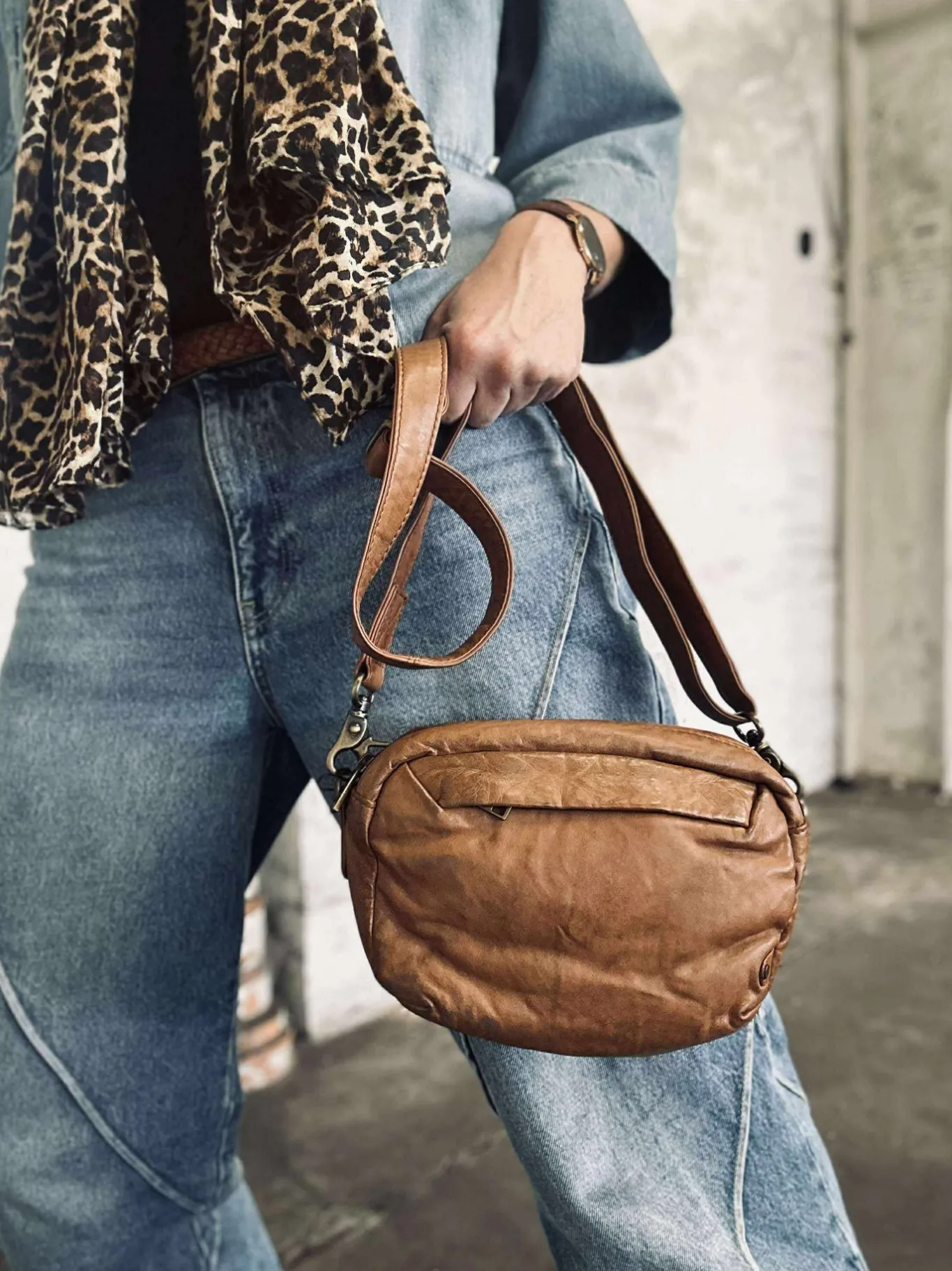 VIAMAJA Cross Body|Læder Tasker<Crossbody Hanna Cognac