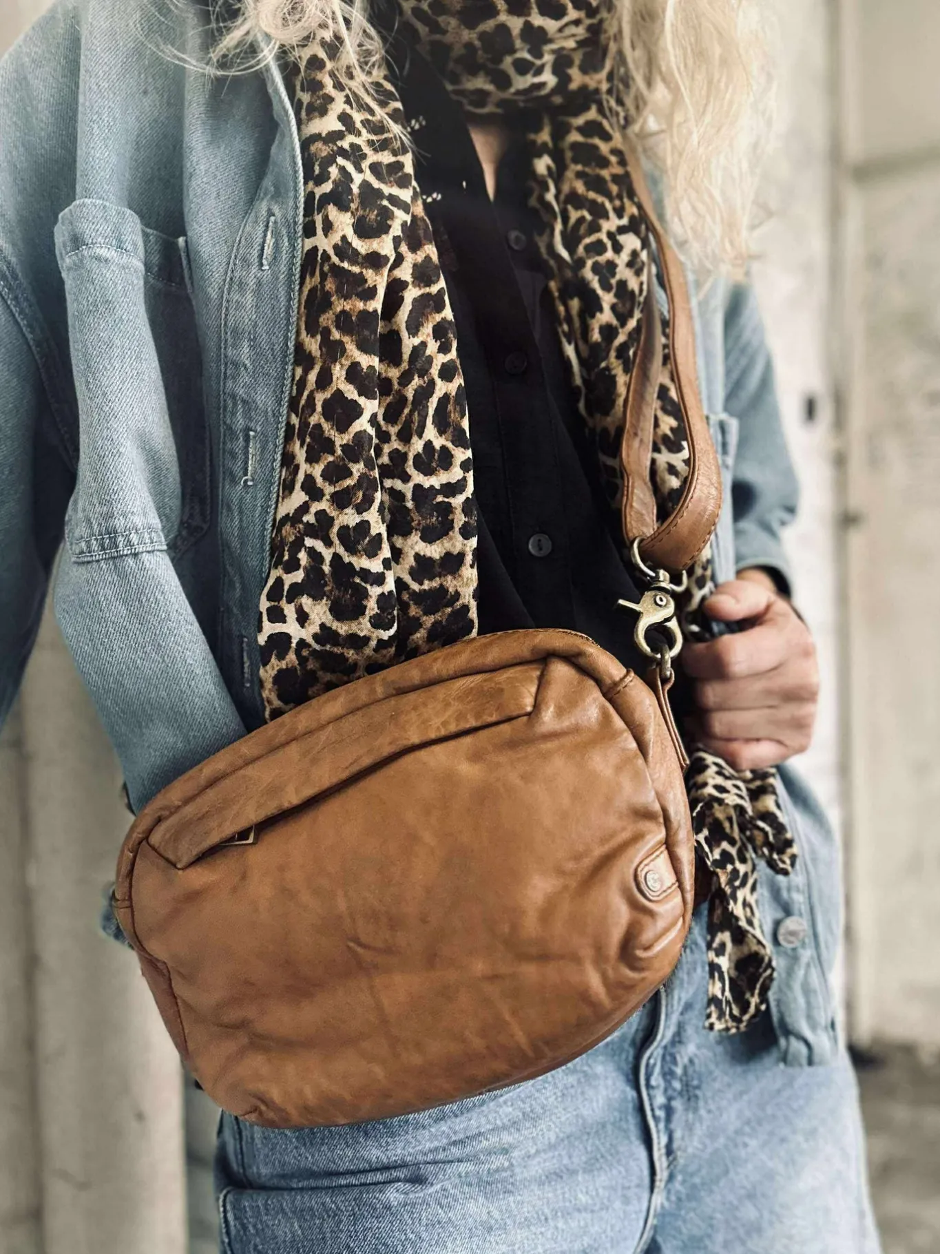 VIAMAJA Cross Body|Læder Tasker<Crossbody Hanna Cognac