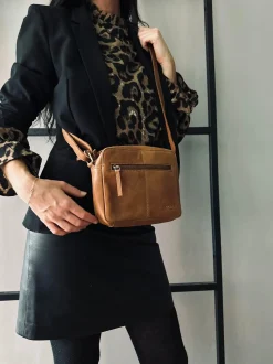 VIAMAJA Cross Body|Læder Tasker<Crossbody Nola Cognac