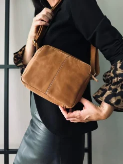 VIAMAJA Cross Body|Læder Tasker<Crossbody Nola Cognac
