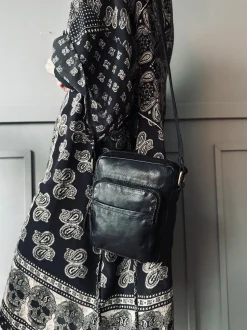 VIAMAJA Cross Body|Læder Tasker<Crossbody Raw Boheme – Black unisex