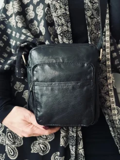 VIAMAJA Cross Body|Læder Tasker<Crossbody Raw Boheme – Black unisex