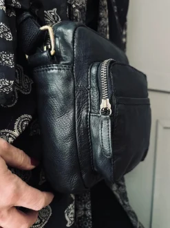 VIAMAJA Cross Body|Læder Tasker<Crossbody Raw Boheme – Black unisex