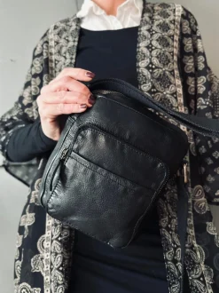 VIAMAJA Cross Body|Læder Tasker<Crossbody Raw Boheme – Black unisex