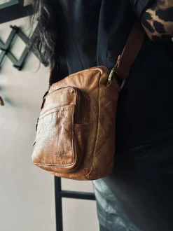 VIAMAJA Cross Body|Læder Tasker<Crossbody Raw Boheme – Cognac unisex