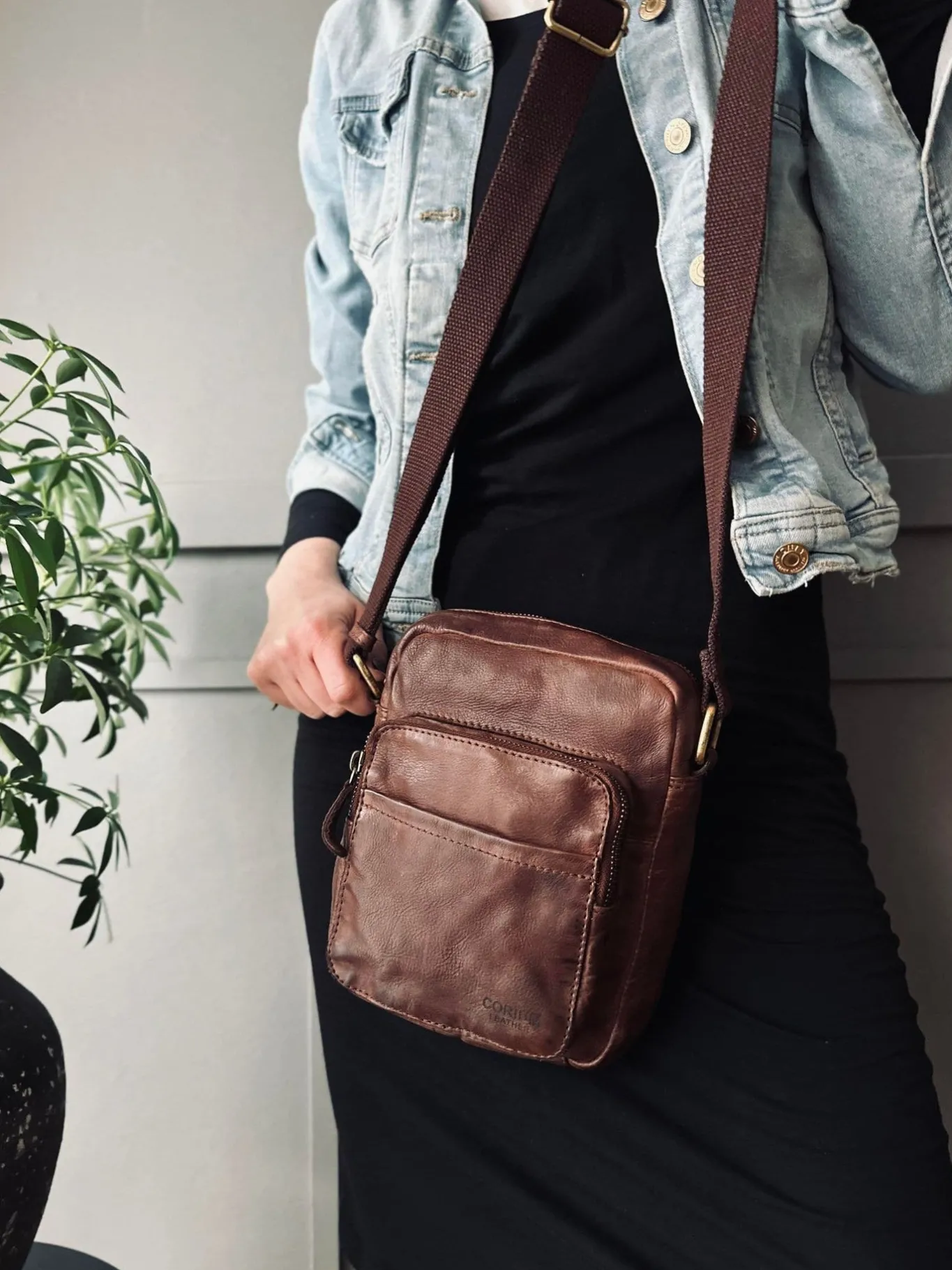 VIAMAJA Cross Body|Læder Tasker<Crossbody Raw Boheme – Vintage brown