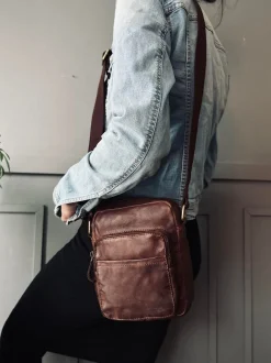 VIAMAJA Cross Body|Læder Tasker<Crossbody Raw Boheme – Vintage brown