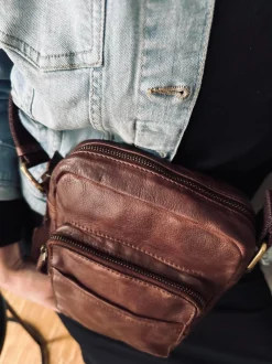 VIAMAJA Cross Body|Læder Tasker<Crossbody Raw Boheme – Vintage brown