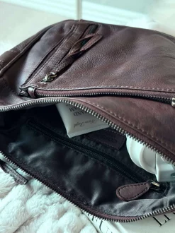 VIAMAJA Cross Body|Læder Tasker<Crossbody Raw Boheme Big – Brown