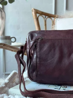 VIAMAJA Cross Body|Læder Tasker<Crossbody Raw Boheme Big – Brown