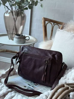 VIAMAJA Cross Body|Læder Tasker<Crossbody Raw Boheme Big – Brown