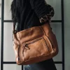 VIAMAJA Cross Body|Læder Tasker<Crossbody Raw Boheme XL – Cognac