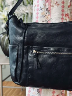 VIAMAJA Cross Body|Læder Tasker<Crossbody Raw Boheme XL – Black