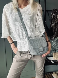 VIAMAJA Cross Body|Læder Tasker<Crossover – Silver grey