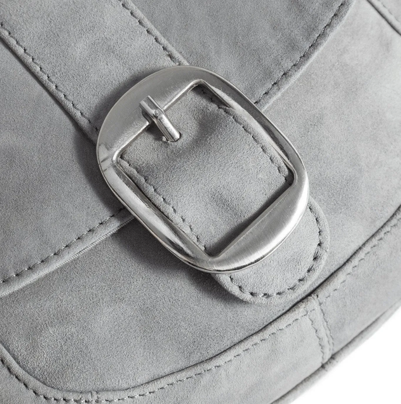 VIAMAJA Cross Body|Læder Tasker<Crossover – Silver grey