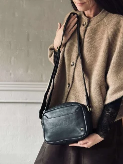 VIAMAJA Cross Body|Læder Tasker<Crossover Aya - Black / gold