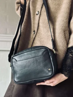 VIAMAJA Cross Body|Læder Tasker<Crossover Aya - Black / gold