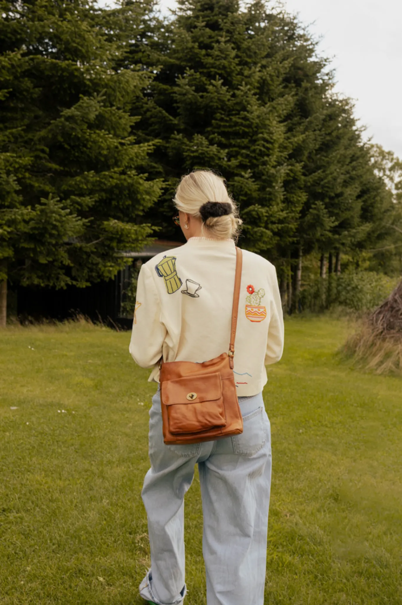 VIAMAJA Cross Body|Skuldertasker<Crossover JACO Cognac - Blød skind