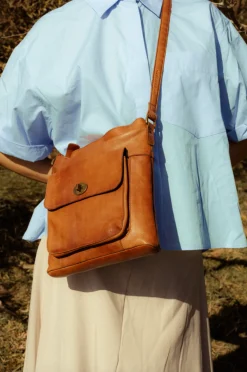 VIAMAJA Cross Body|Skuldertasker<Crossover JACO Cognac - Blød skind
