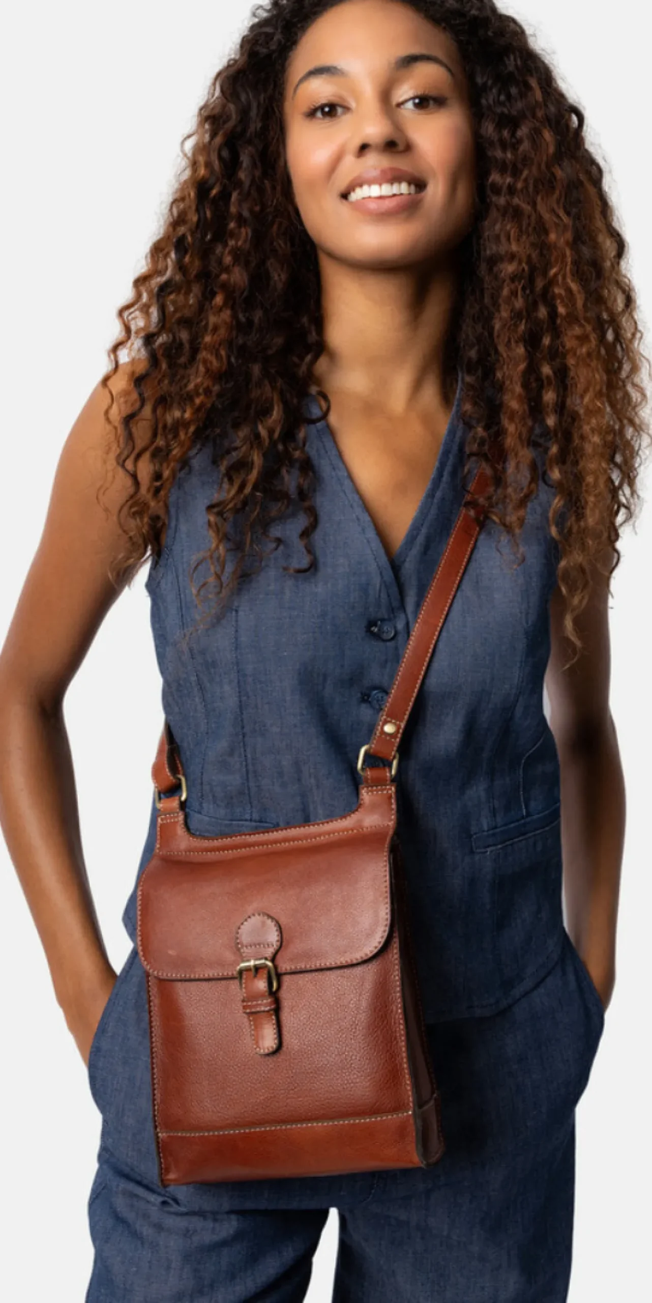 VIAMAJA Cross Body|Skuldertasker<Crossover Jeane Cognac