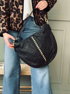 VIAMAJA Cross Body|Skuldertasker<Crossover JOMA flet og nitter - Black