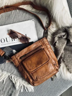 VIAMAJA Cross Body|Skuldertasker<Crossover Lady Cognac