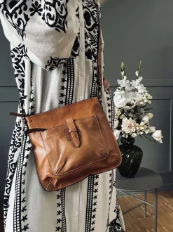 VIAMAJA Cross Body|Skuldertasker<Crossover Lilia - Small cognac