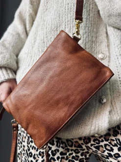 VIAMAJA Cross Body|Læder Tasker<Crossover Marie Walnut