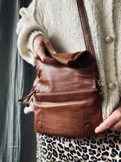 VIAMAJA Cross Body|Læder Tasker<Crossover Marie Walnut