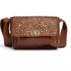 VIAMAJA Cross Body|Læder Tasker<Crossover med nitter - Cognac