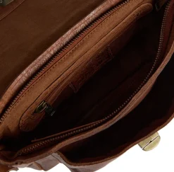 VIAMAJA Cross Body|Læder Tasker<Crossover med nitter - Cognac