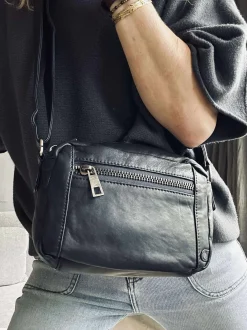 VIAMAJA Cross Body|Læder Tasker<Crossover Micha - Navy