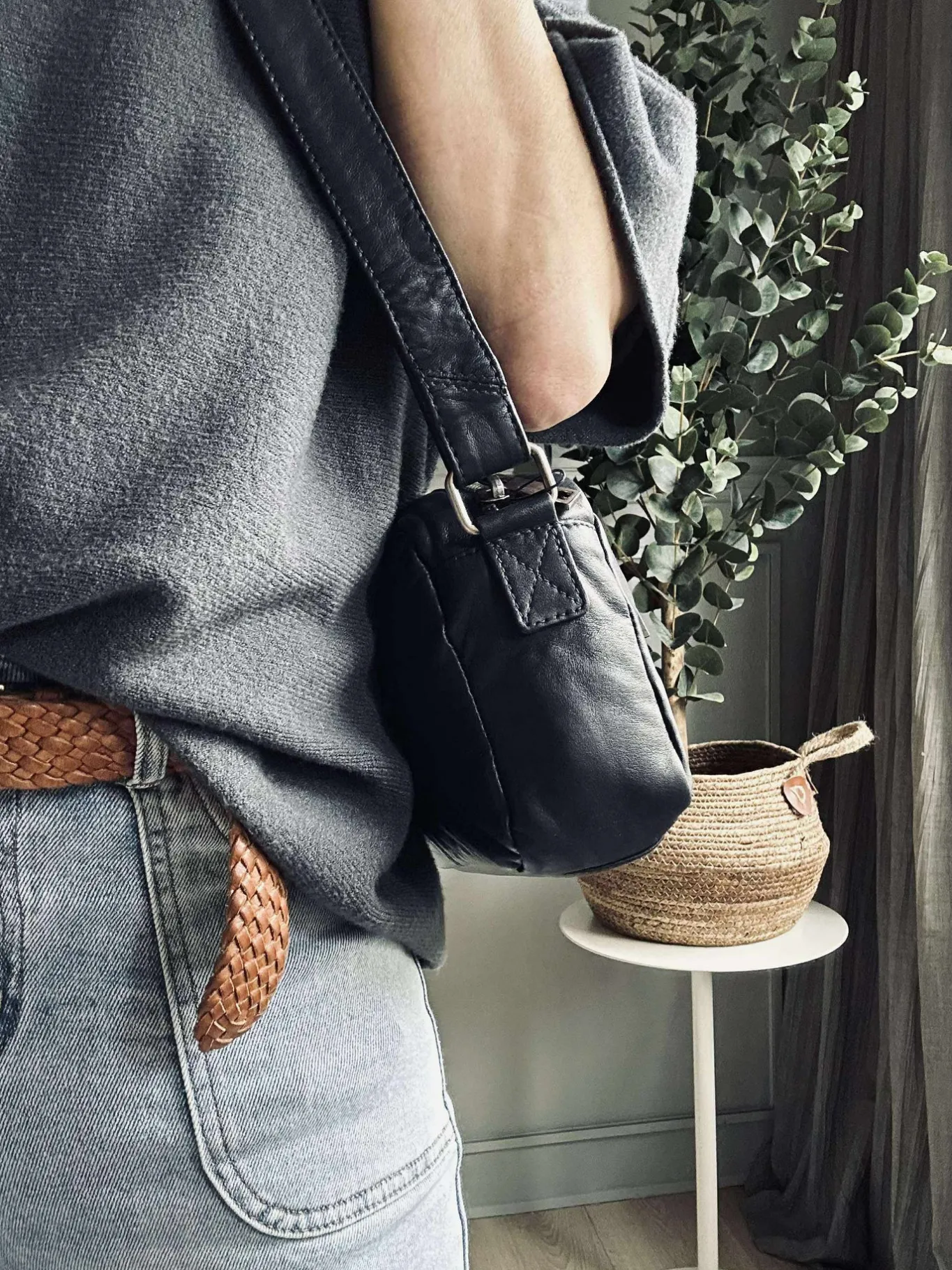 VIAMAJA Cross Body|Læder Tasker<Crossover Micha - Navy