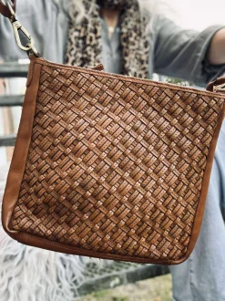 VIAMAJA Cross Body|Skuldertasker<Crossover Mika medium - Cognac