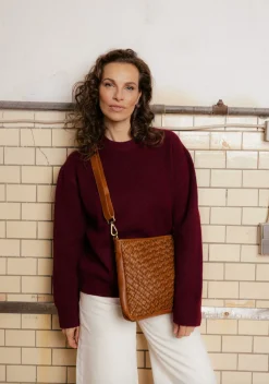VIAMAJA Cross Body|Skuldertasker<Crossover Mika medium - Cognac