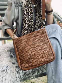 VIAMAJA Cross Body|Skuldertasker<Crossover Mika medium - Cognac