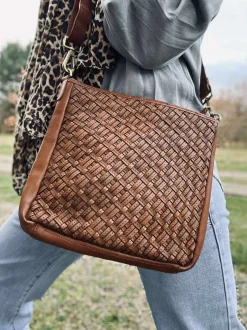 VIAMAJA Cross Body|Skuldertasker<Crossover Mika medium - Cognac