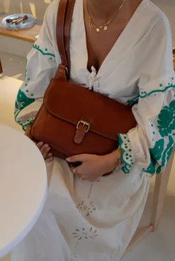 VIAMAJA Cross Body|Skuldertasker<Crossover Milli big - Cognac