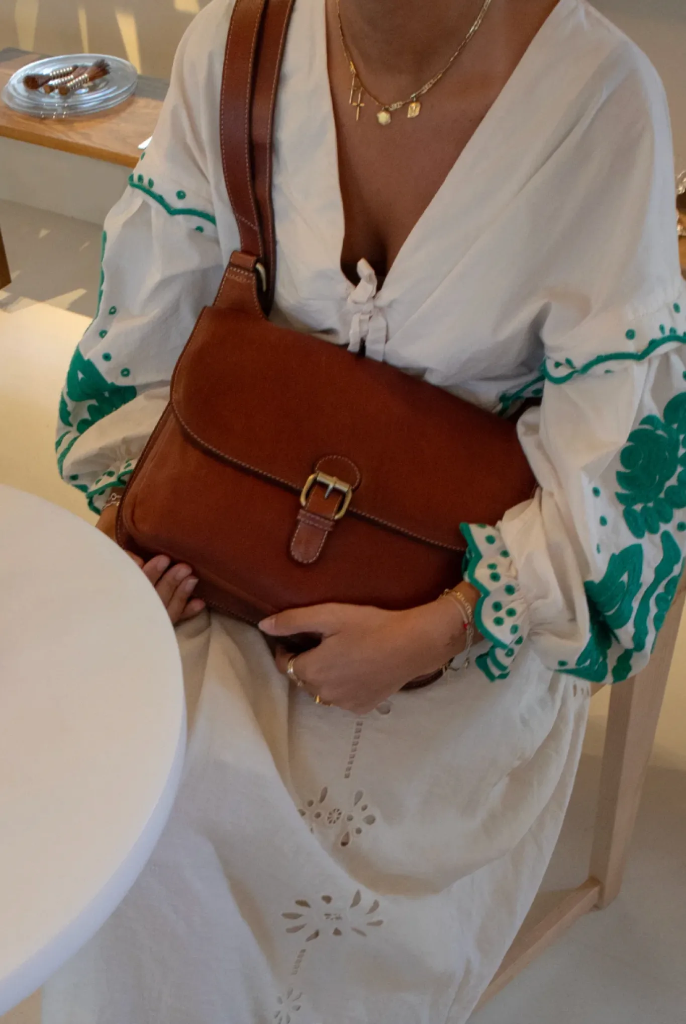 VIAMAJA Cross Body|Skuldertasker<Crossover Milli big - Cognac