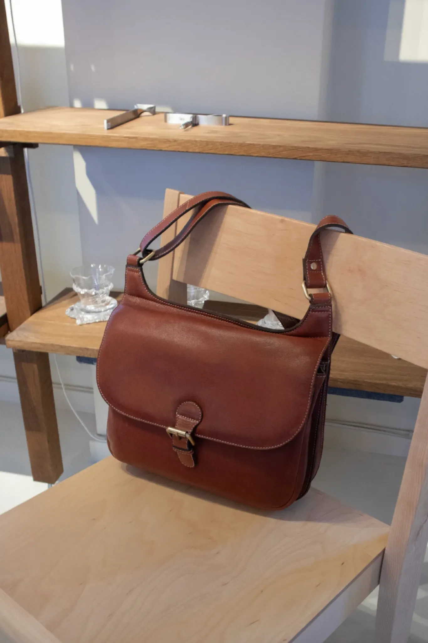 VIAMAJA Cross Body|Skuldertasker<Crossover Milli big - Cognac