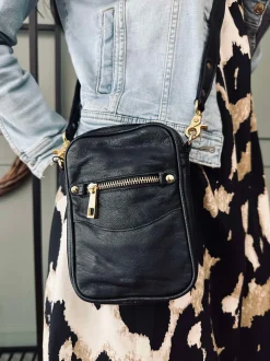 VIAMAJA Læder Tasker|Skuldertasker<Crossover Mini Gabby - Black