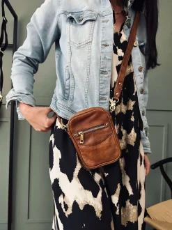 VIAMAJA Læder Tasker|Skuldertasker<Crossover Mini Gabby - Walnut