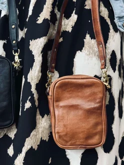 VIAMAJA Læder Tasker|Skuldertasker<Crossover Mini Gabby - Walnut